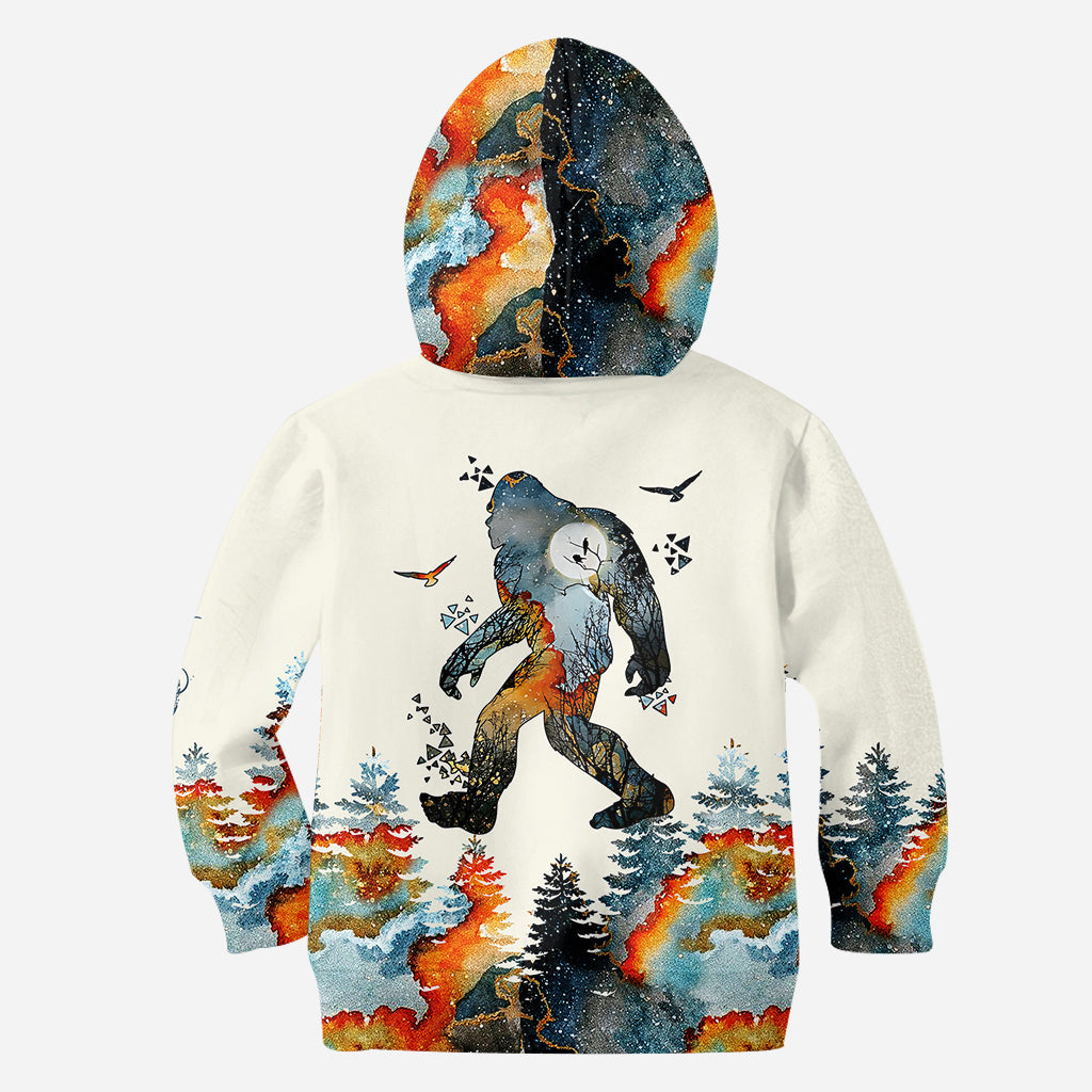 Bigfoot In To The Forest I Go - Personalized Camping Hoodie and Leggings
