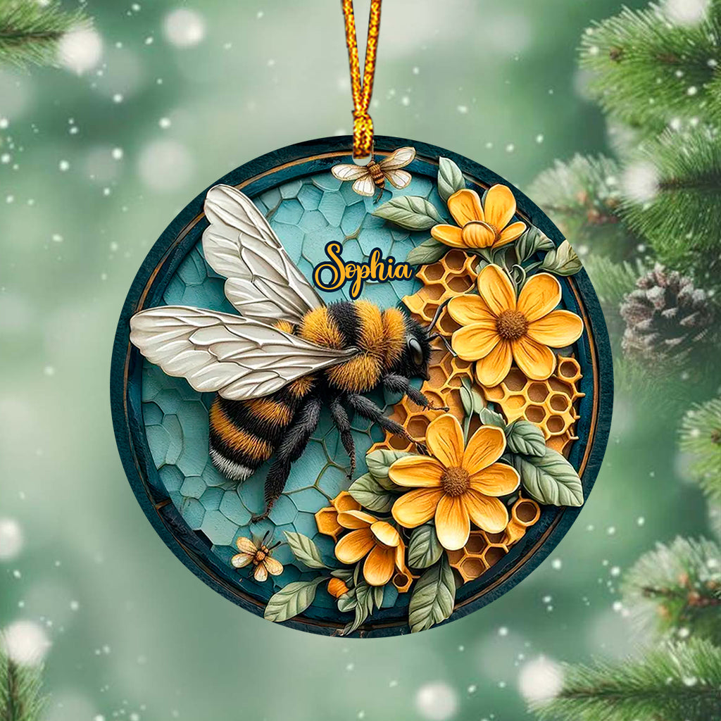 Biene und Honigwabe – Personalisierter Bienenschmuck