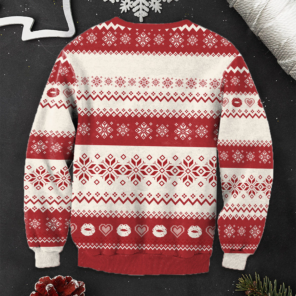 Oh What Fun It Is To Ride - Personalized Couple Ugly Sweater