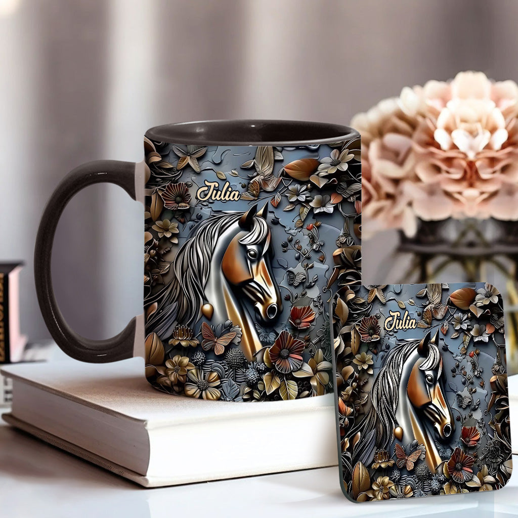 Wunderschönes Pferd – personalisierte Tasse mit Pferdemotiv