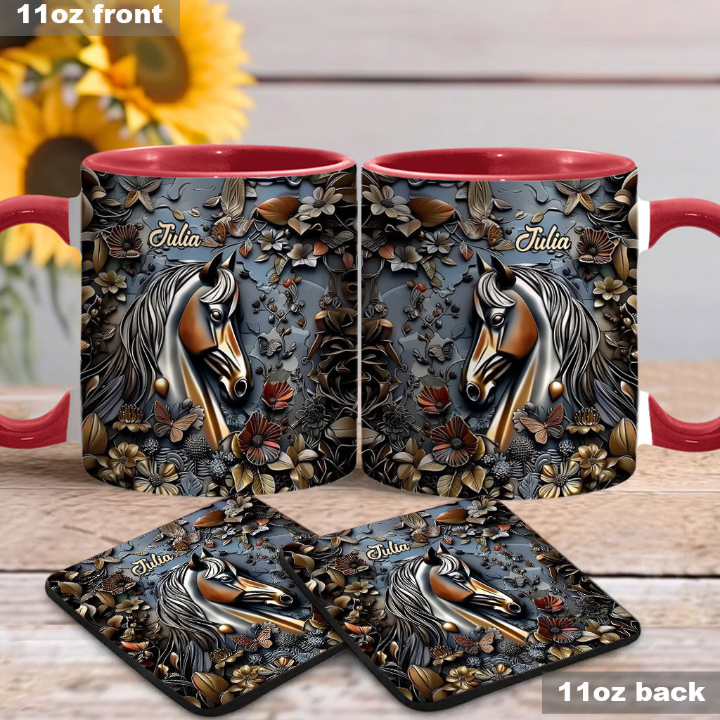 Wunderschönes Pferd – personalisierte Tasse mit Pferdemotiv