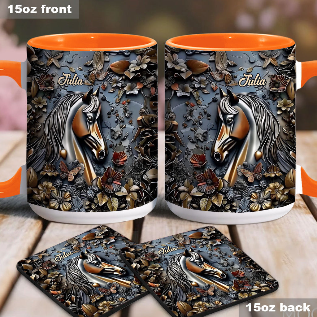 Wunderschönes Pferd – personalisierte Tasse mit Pferdemotiv