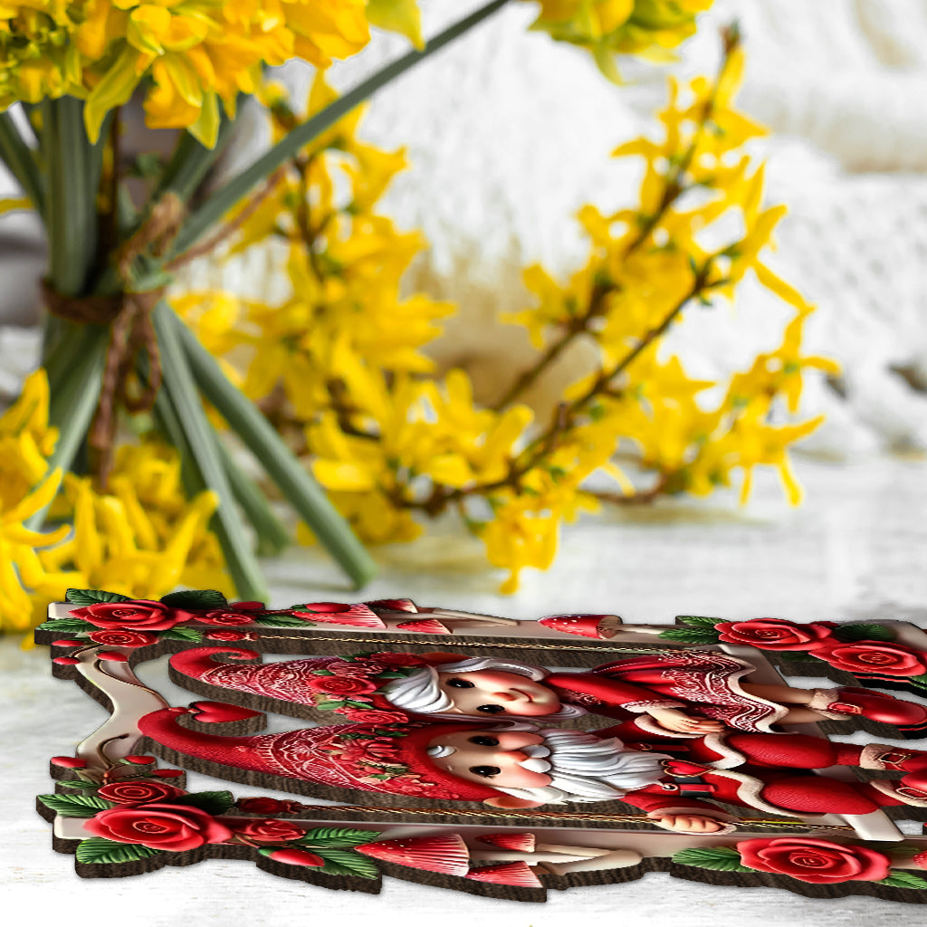 Niedliches Zwergenpärchen – Personalisiertes Pärchen, 1-lagig, groß, freistehend