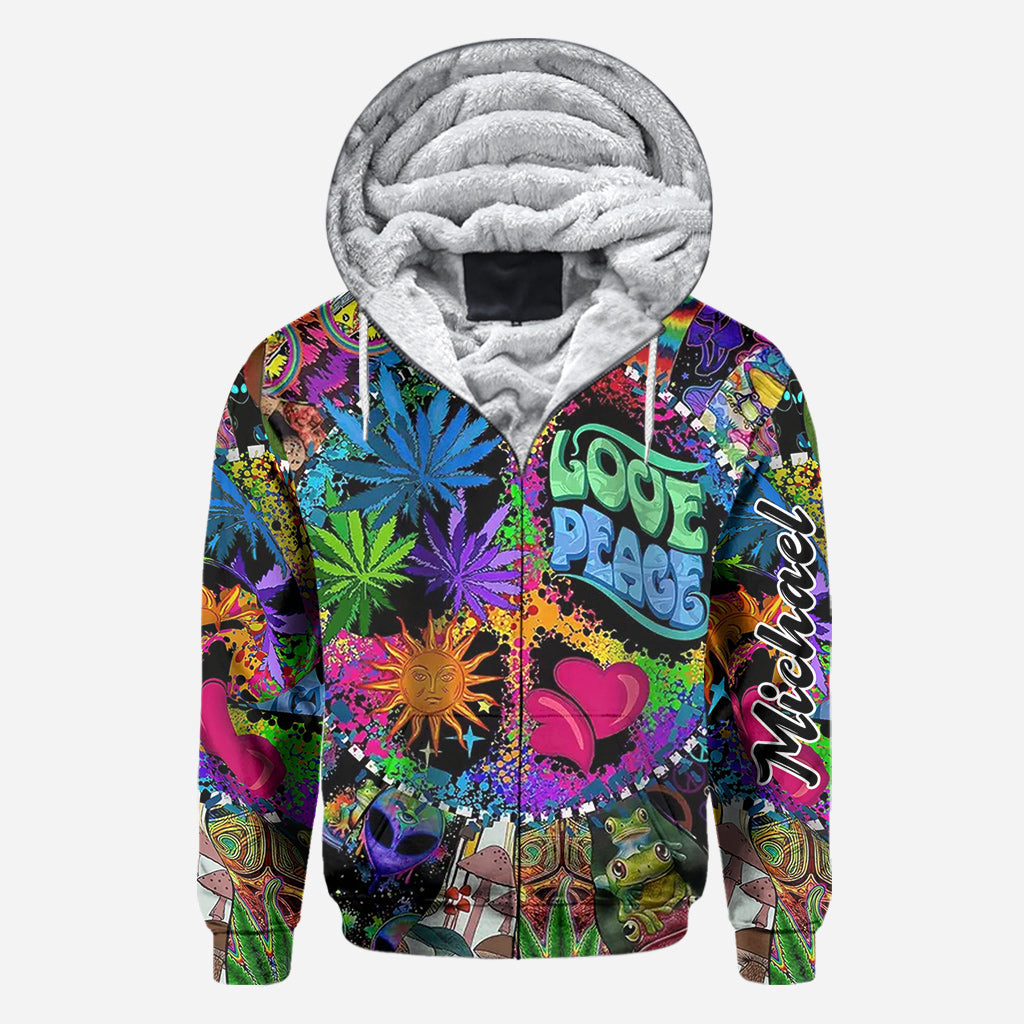 Love Peace - Personalized Hippie All Over Shirt