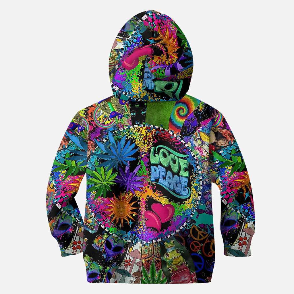 Love Peace - Personalized Hippie All Over Shirt