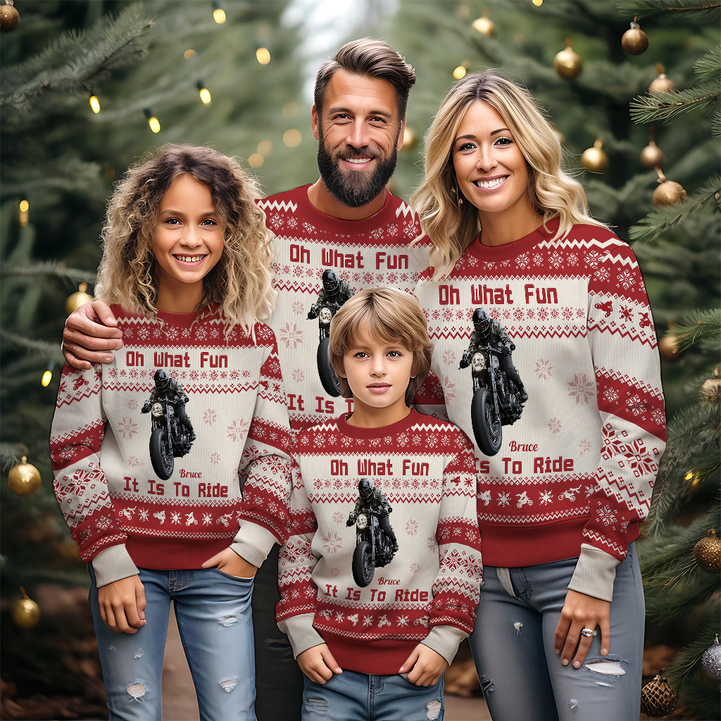 Oh, wie viel Spaß es macht zu fahren – personalisierter Biker-Ugly-Sweater