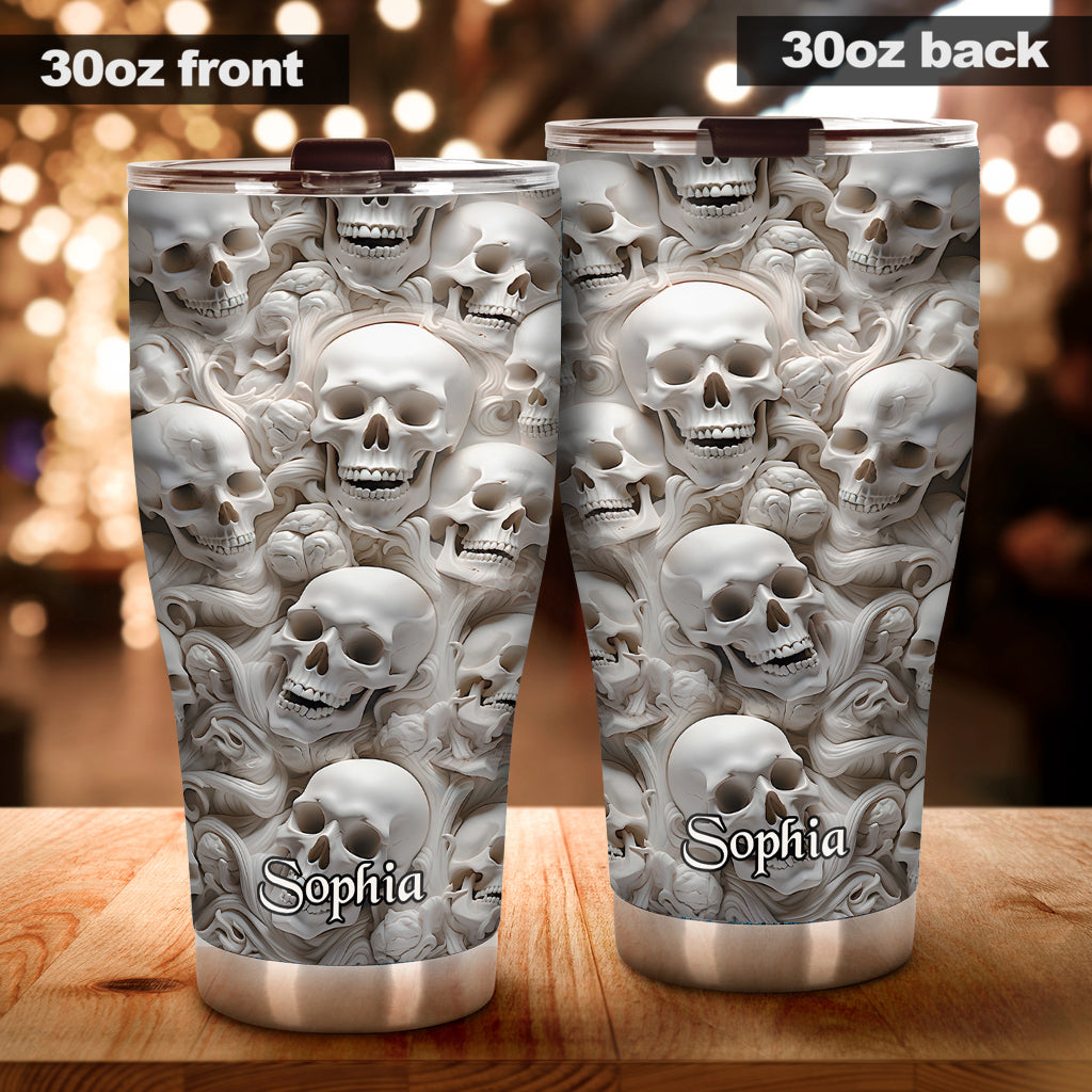 White Bones – Personalisierter Totenkopf-Trinkbecher