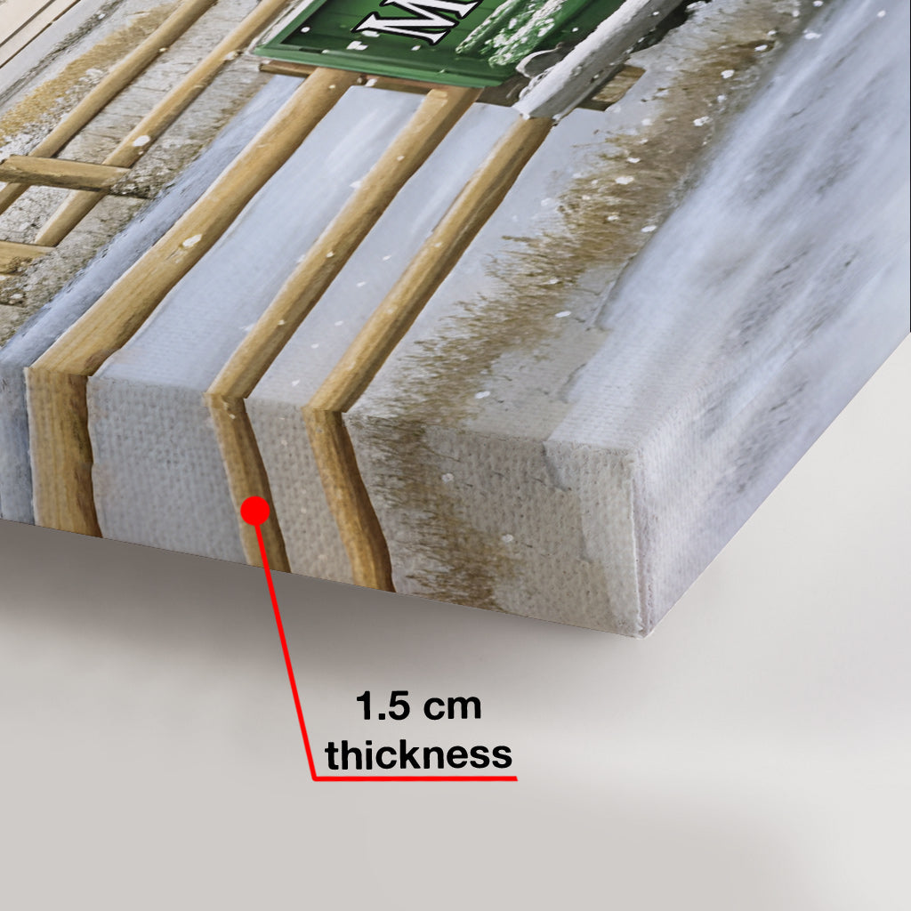 Es ist die schönste Zeit des Jahres – personalisierte Familienleinwand und Poster