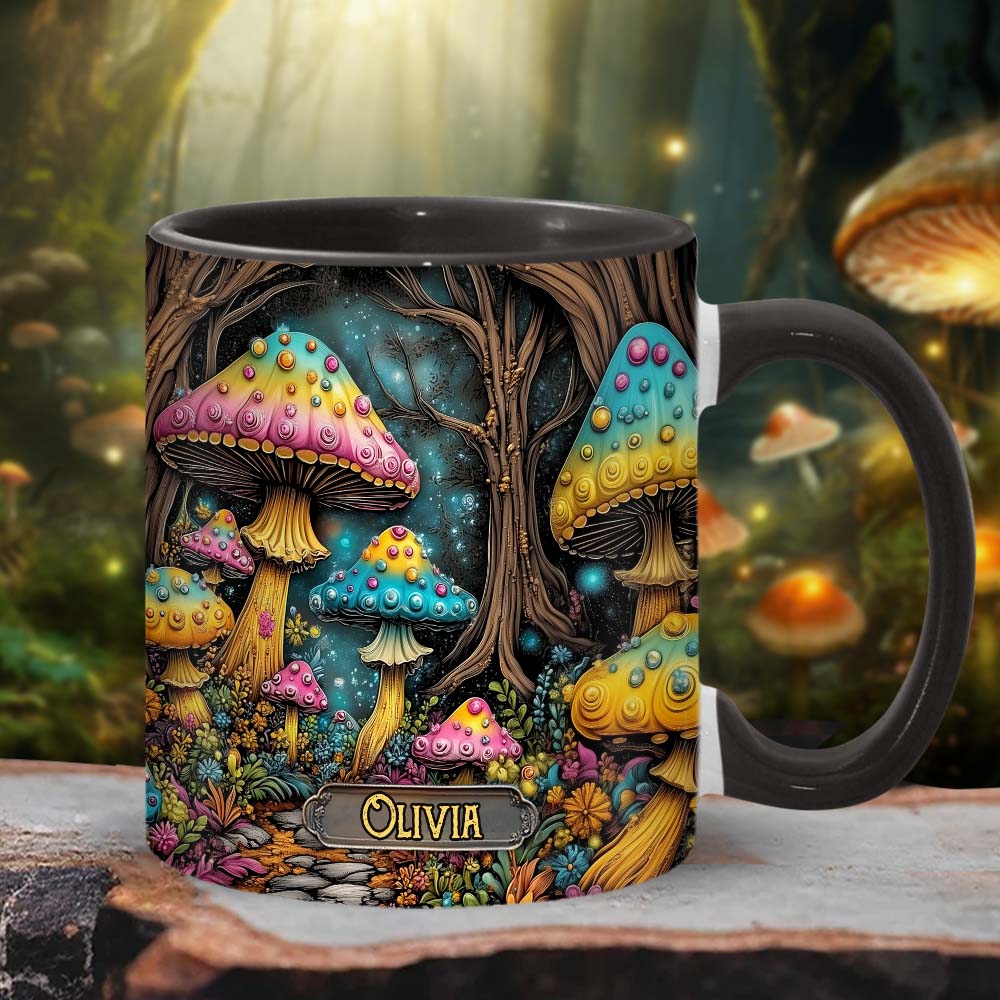 Zauberpilz – Personalisierte Tasse mit Pilzmotiv