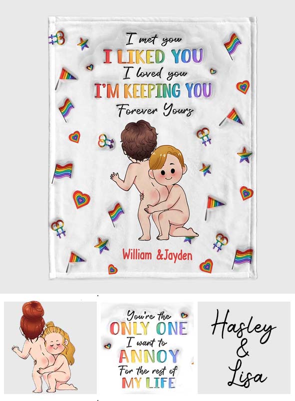 Ich behalte dich – Personalisierte LGBT-Unterstützungsdecke