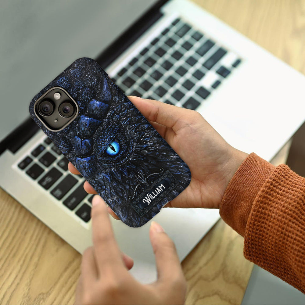 Majestätischer Drache – Personalisierte Handyhülle mit Drachen-Vollbilddruck