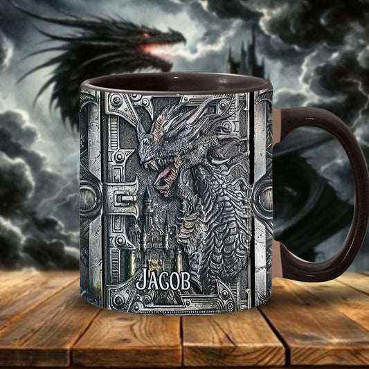 Majestätischer Drache – Personalisierte Tasse mit Drachenmotiv