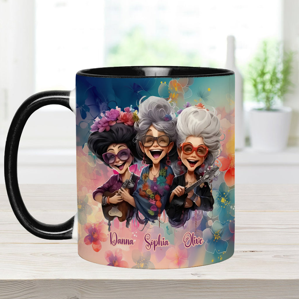 We'll Be Friends Until We're Old And Senile - Personalized Bestie Accent Mug