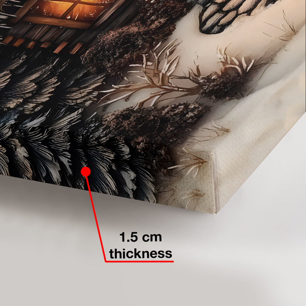 Alle Herzen kommen zu Weihnachten nach Hause – Personalisierte Familienleinwand und Poster