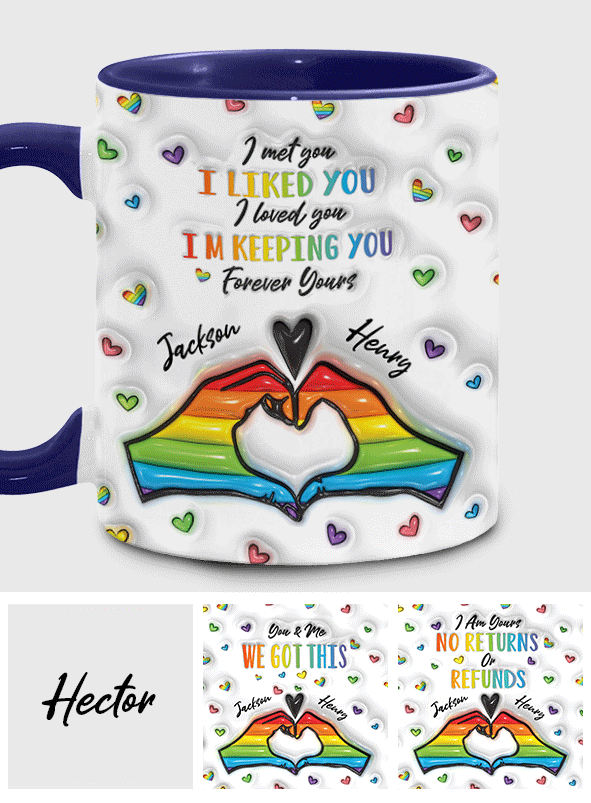 Ich gehöre dir – Personalisierte Tasse für Paare