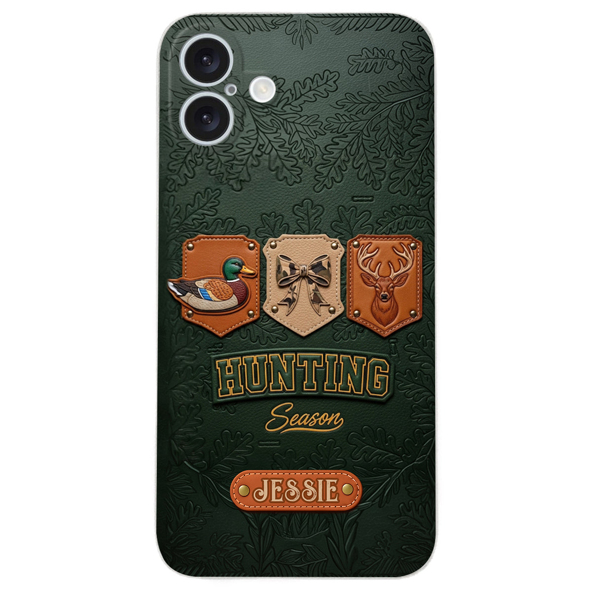 Hunting Season - Personalized Hunting Leather Phone Case