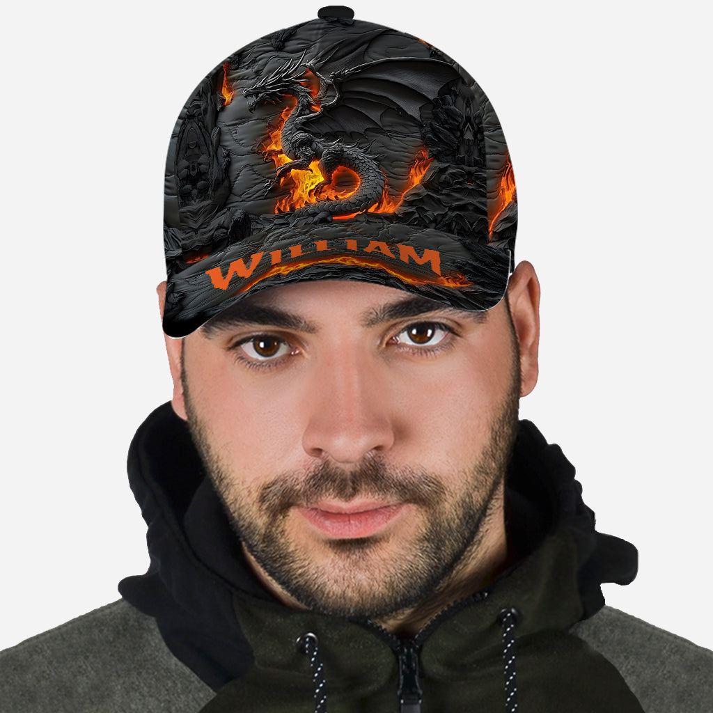 Feuerdrache – Personalisierte Drachen-Klassikkappe