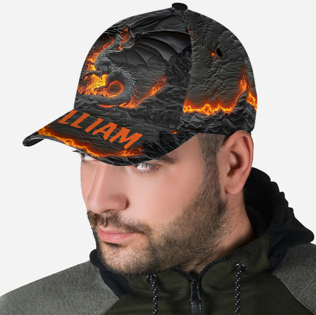 Feuerdrache – Personalisierte Drachen-Klassikkappe