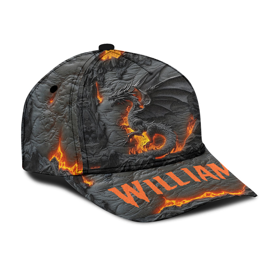Feuerdrache – Personalisierte Drachen-Klassikkappe