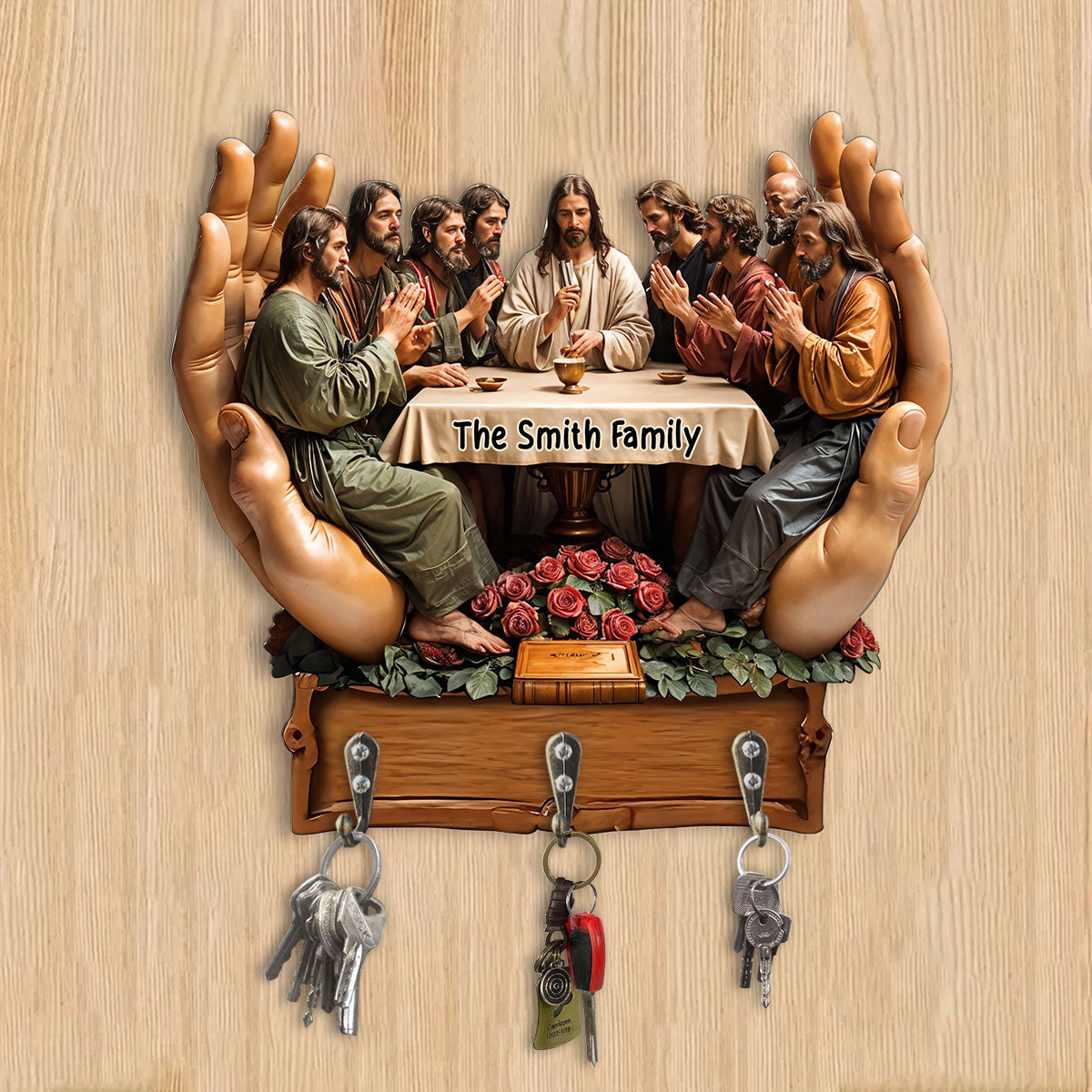Believer - Personalized Christian Custom Shaped Key Rack