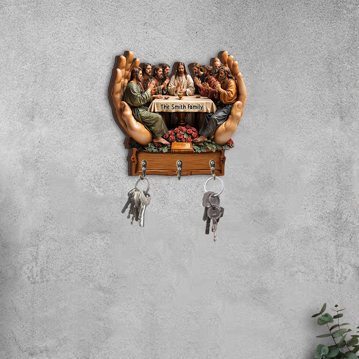 Believer - Personalized Christian Custom Shaped Key Rack