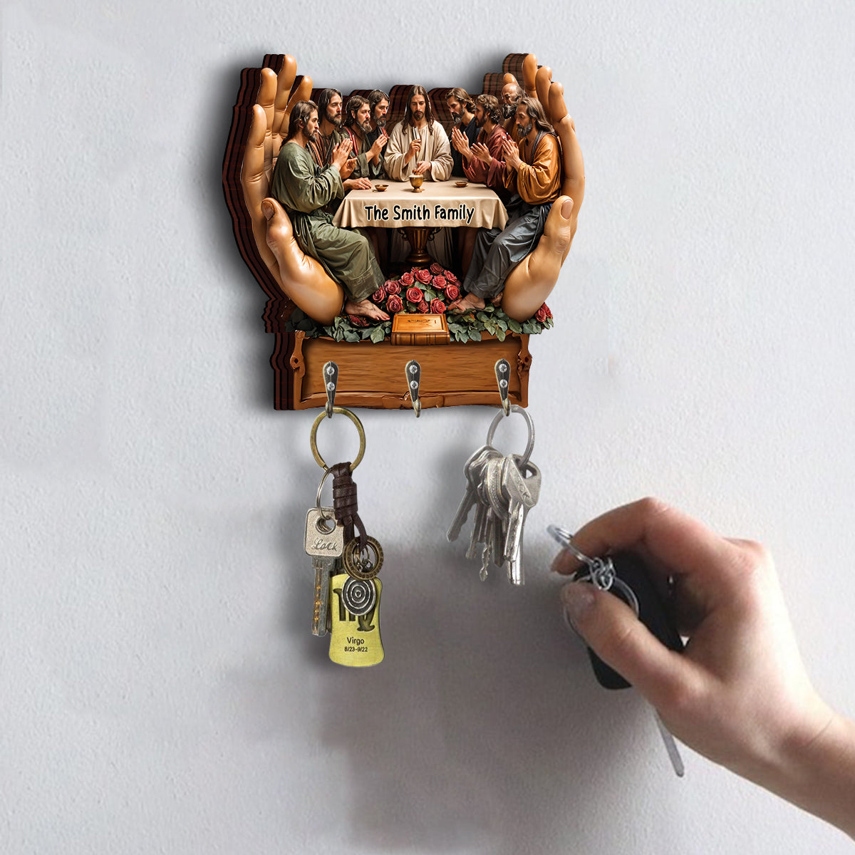 Believer - Personalized Christian Custom Shaped Key Rack