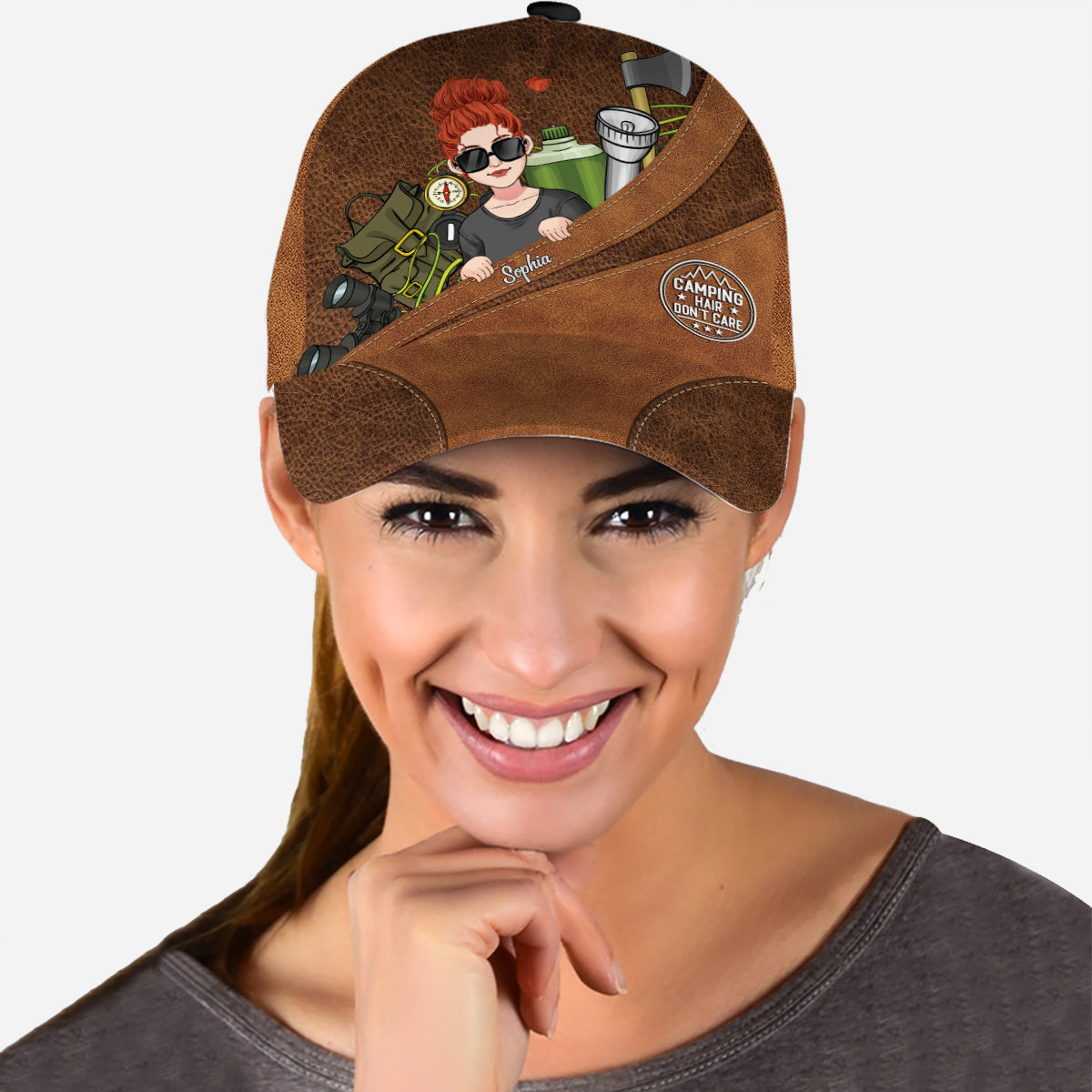 Camp Hair Don't Care - Personalized Camping Classic Cap