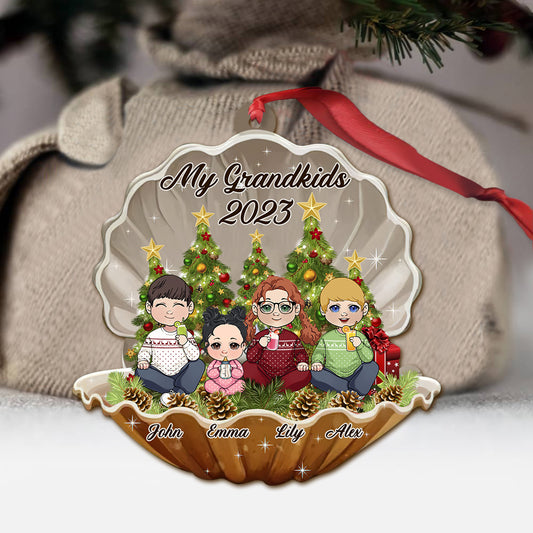 My Grandkids - Personalized Grandma Ornament
