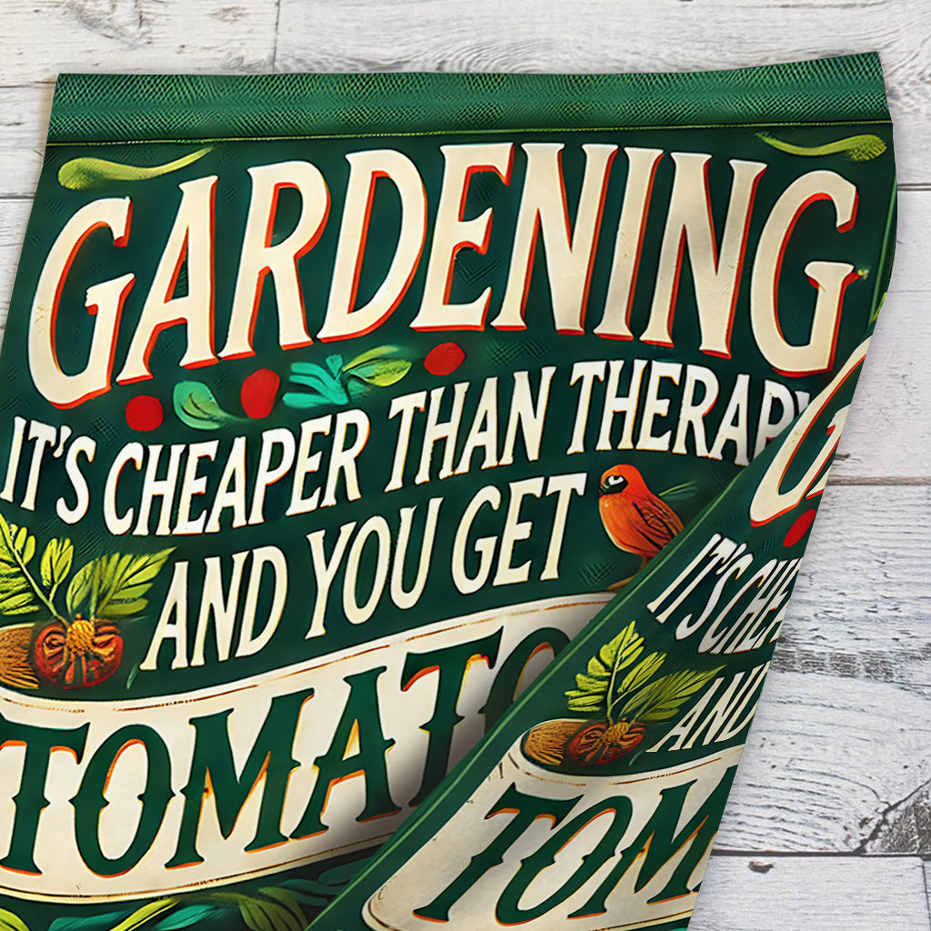 Gärtnern ist günstiger als Therapie und man bekommt Tomaten – personalisierte Gartenflagge