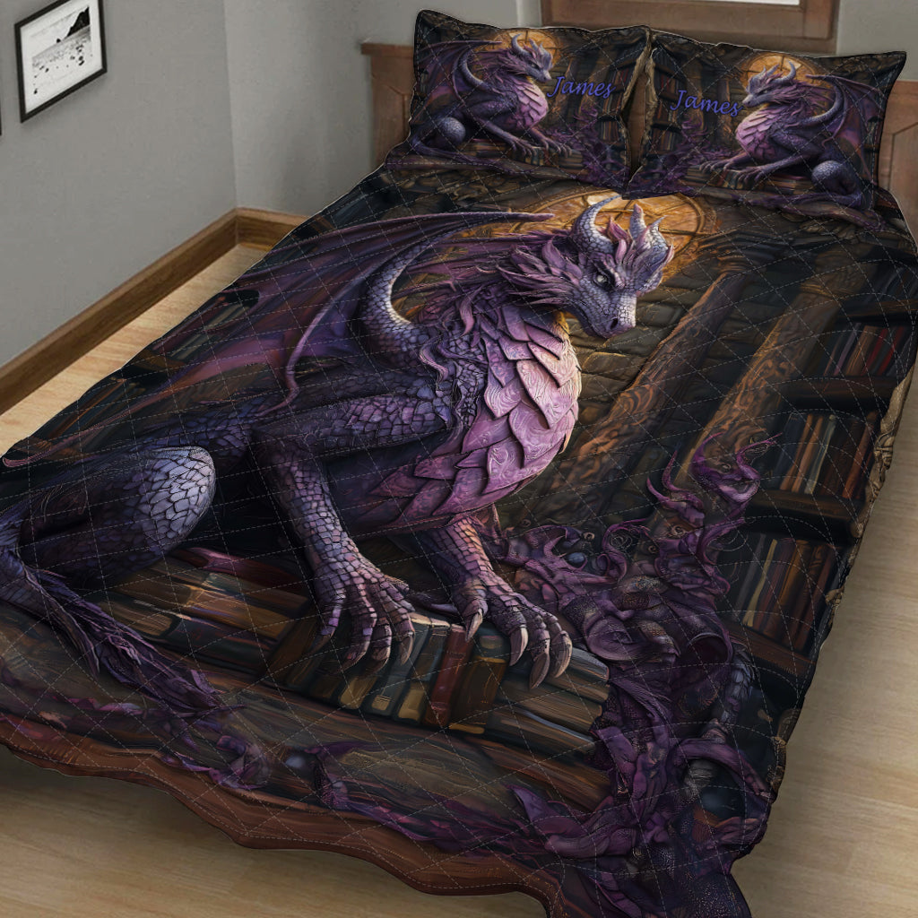 Stunning Dragon - Personalized Dragon Quilt Set
