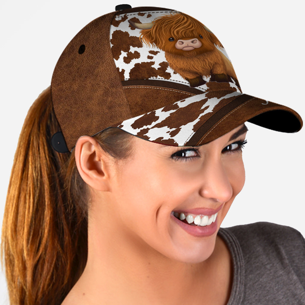 Liebe Hochlandrinder - Personalisierte klassische Kappe