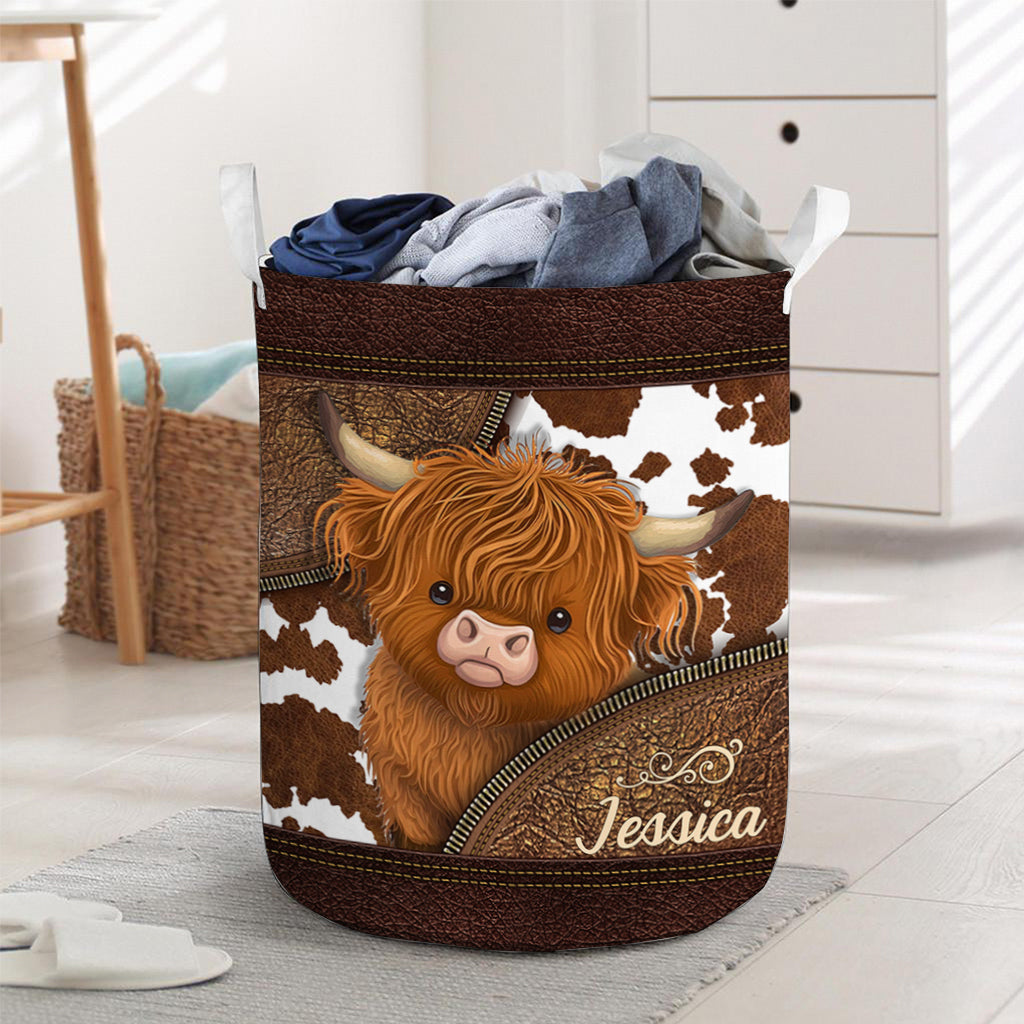 Love Highland Cows - Personalized Storage Basket
