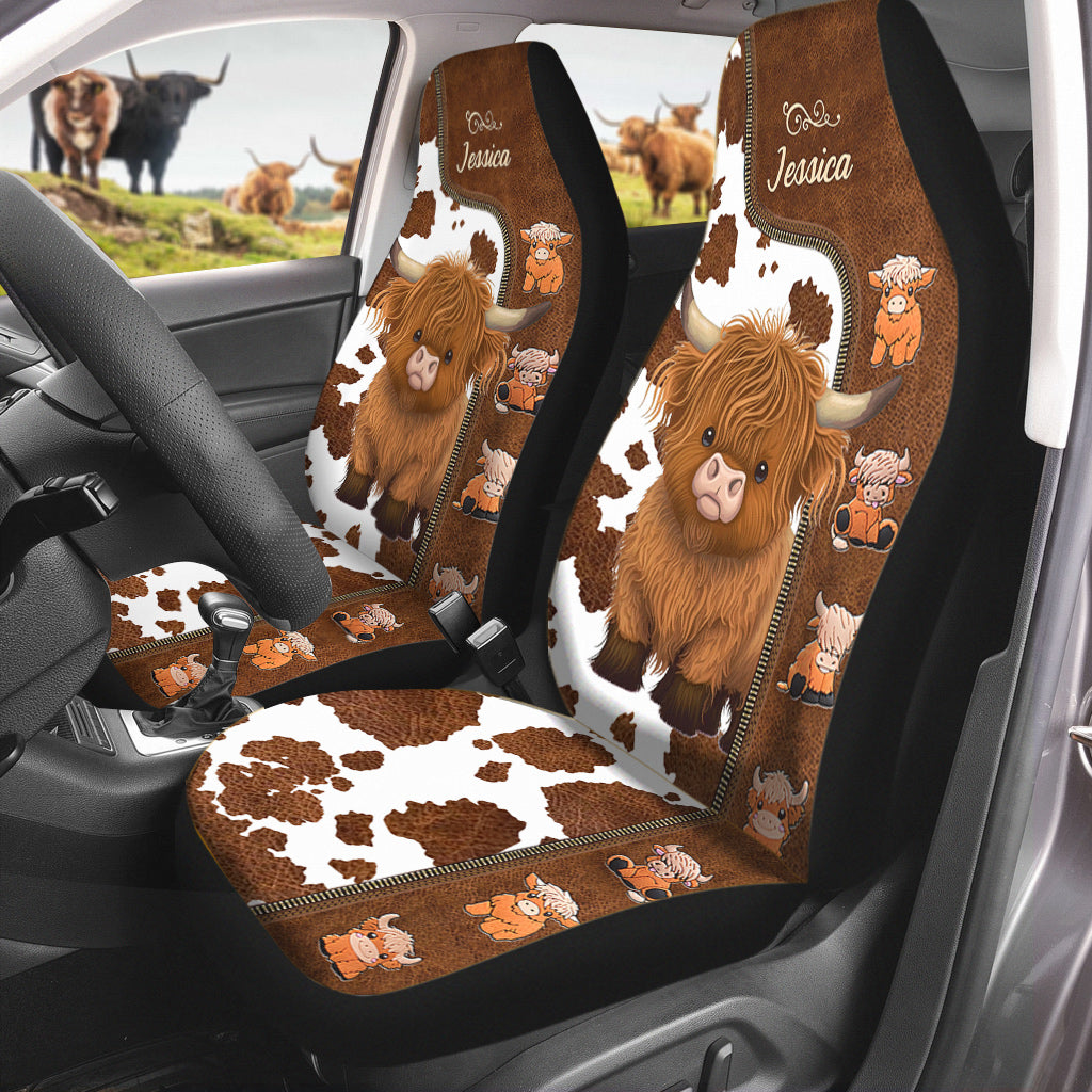 Love Highland Cows - Personalized Seat Covers