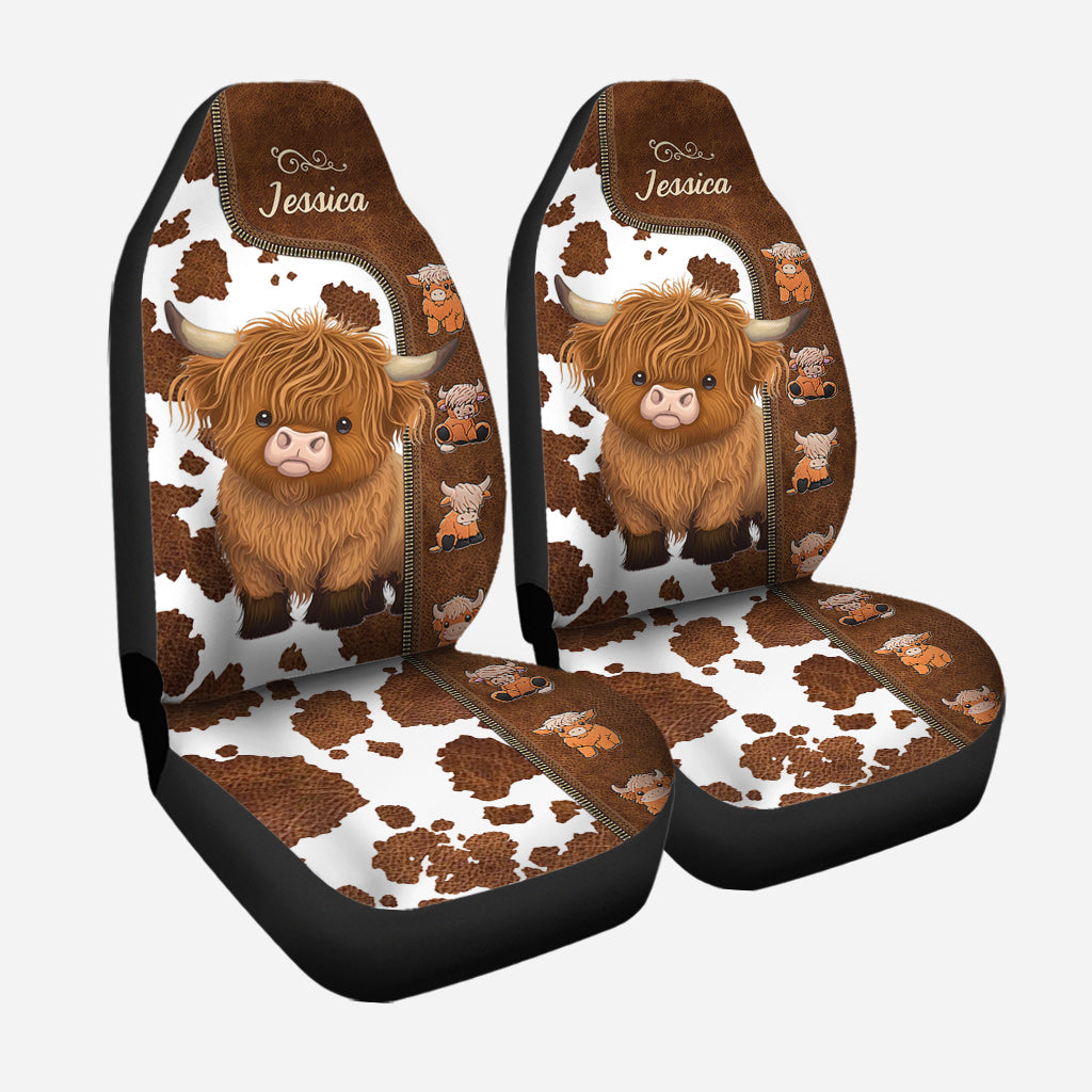 Love Highland Cows - Personalized Seat Covers