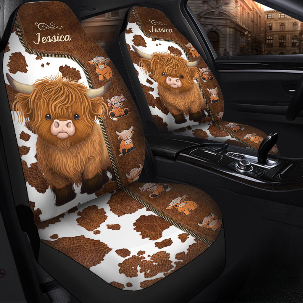 Love Highland Cows - Personalized Seat Covers