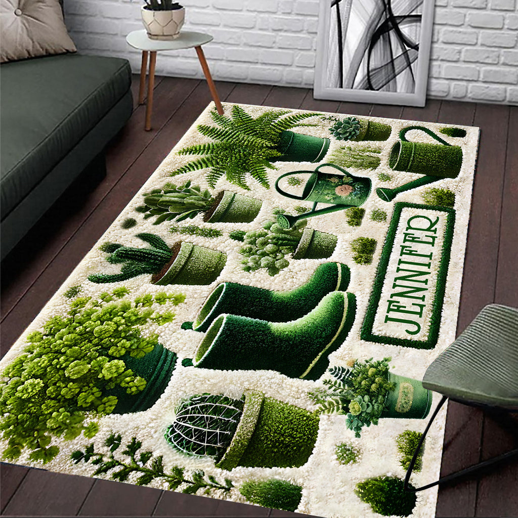 Beautiful Plants - Personalized Gardening Rug