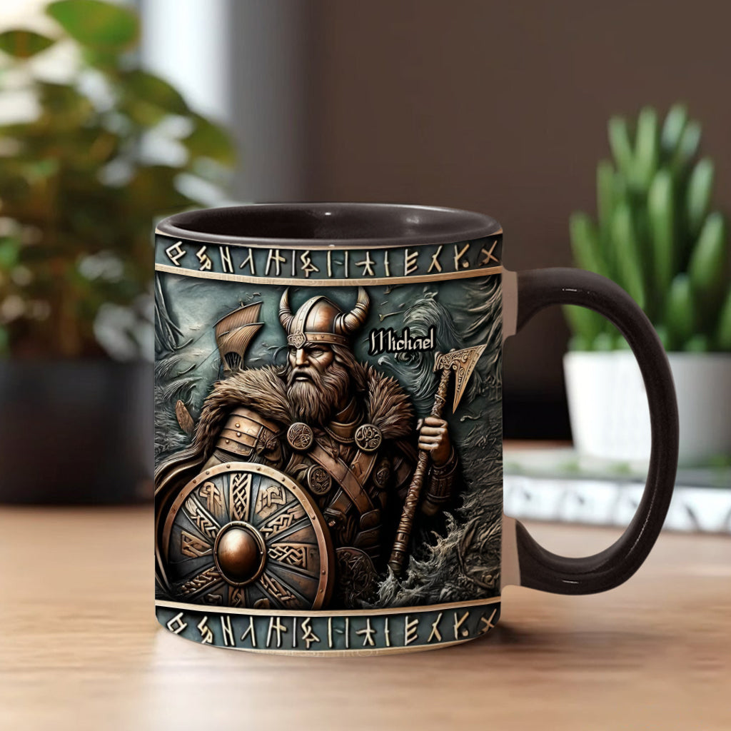 Wikingerkrieger – Personalisierte Tasse mit Wikinger-Akzent