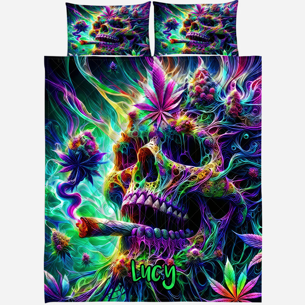Dope Soul – Personalisiertes Weed-Quilt-Set