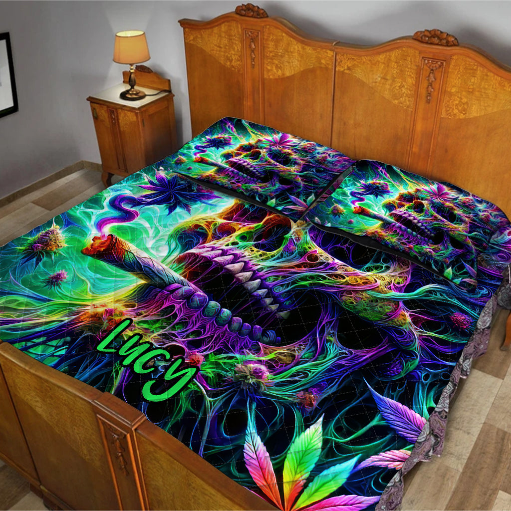 Dope Soul – Personalisiertes Weed-Quilt-Set