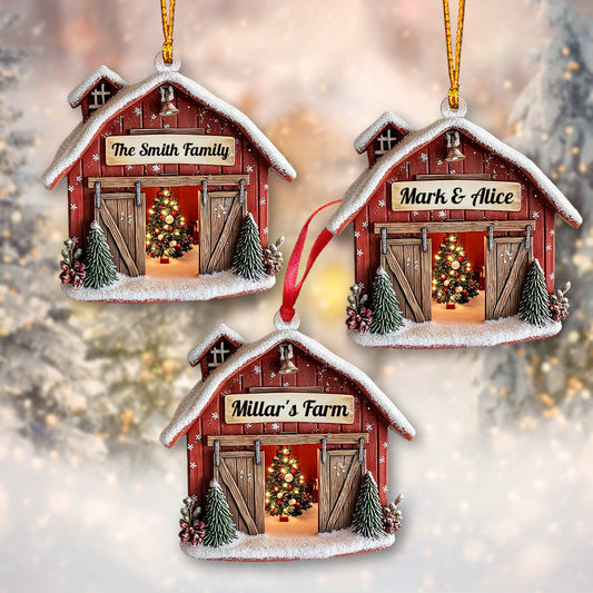 Bauernhaus - Personalisierter Familienschmuck