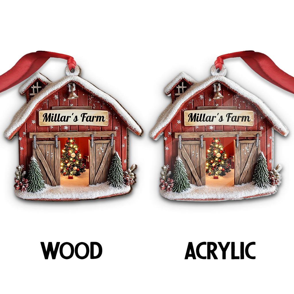 Bauernhaus - Personalisierter Familienschmuck