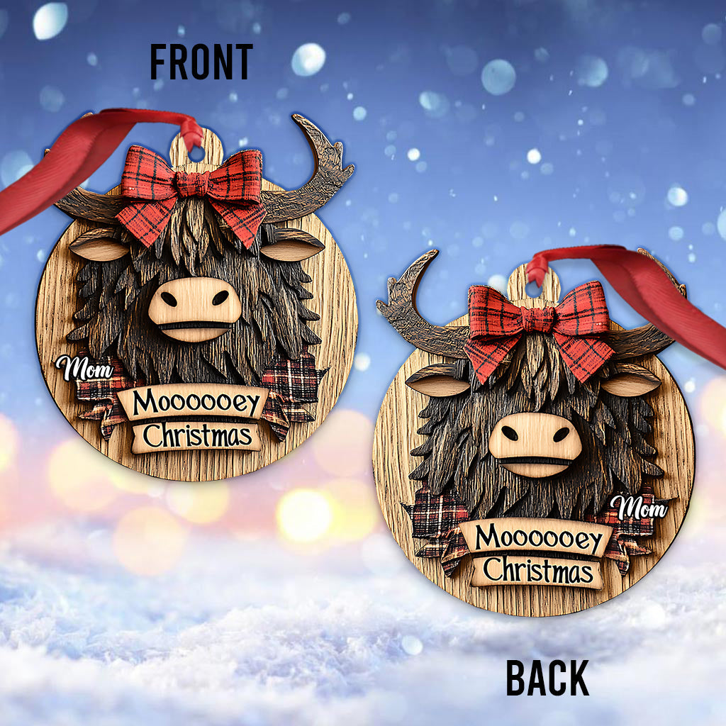 Moody Christmas - Personalized Family Ornament