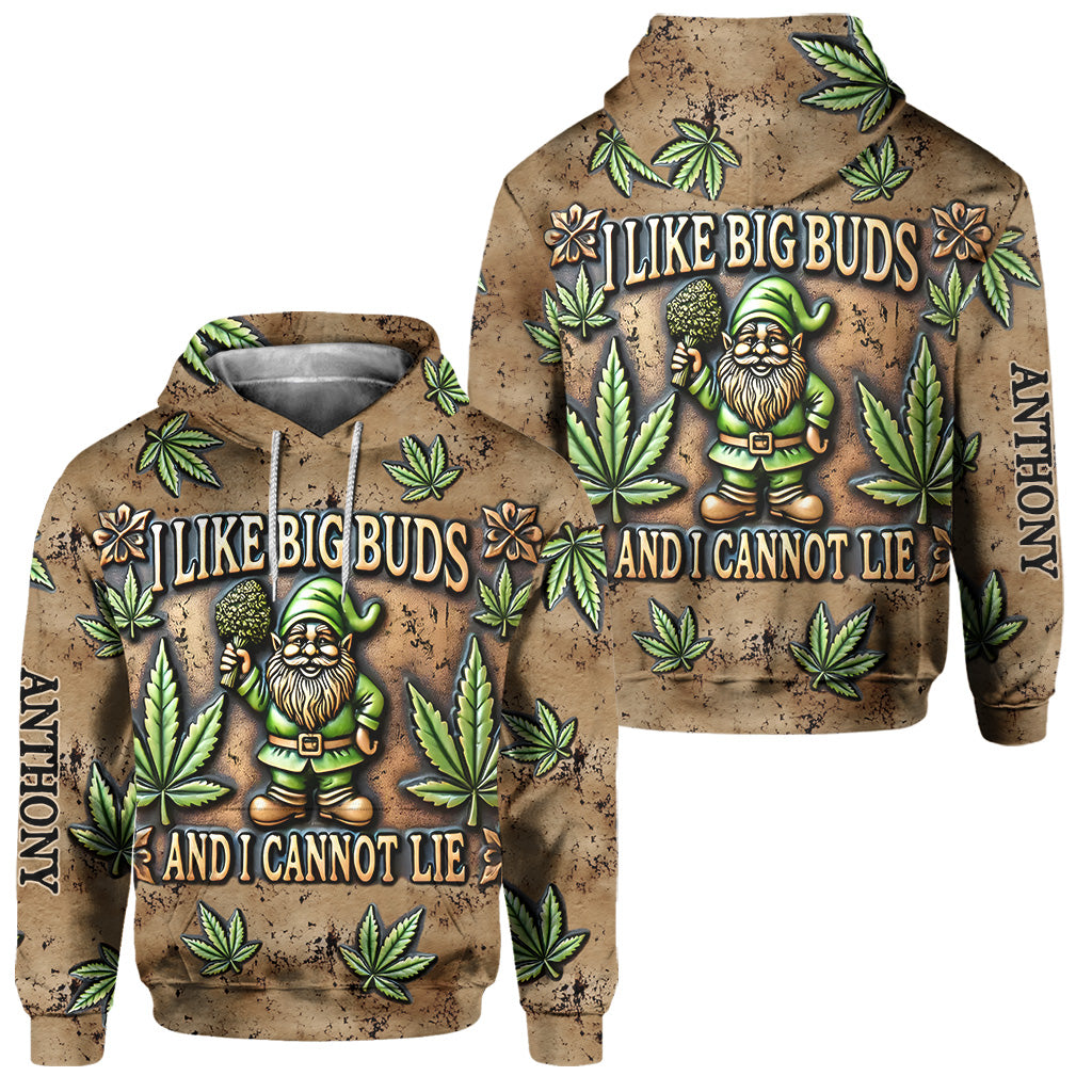 Ich mag große Buds – Personalisierter Weed-Hoodie und Jogginghose