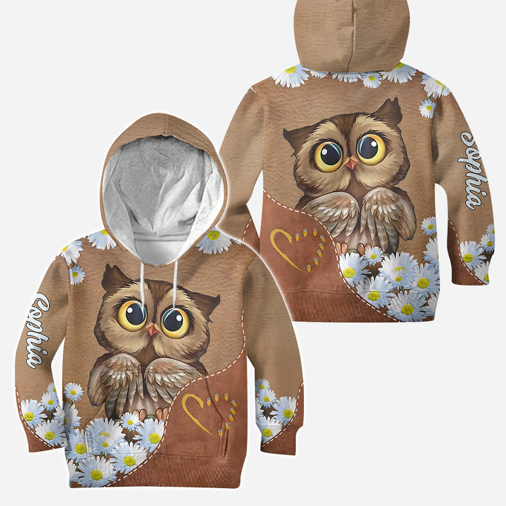 Beautiful Owl - Personalized Owl Hoodie and Leggings