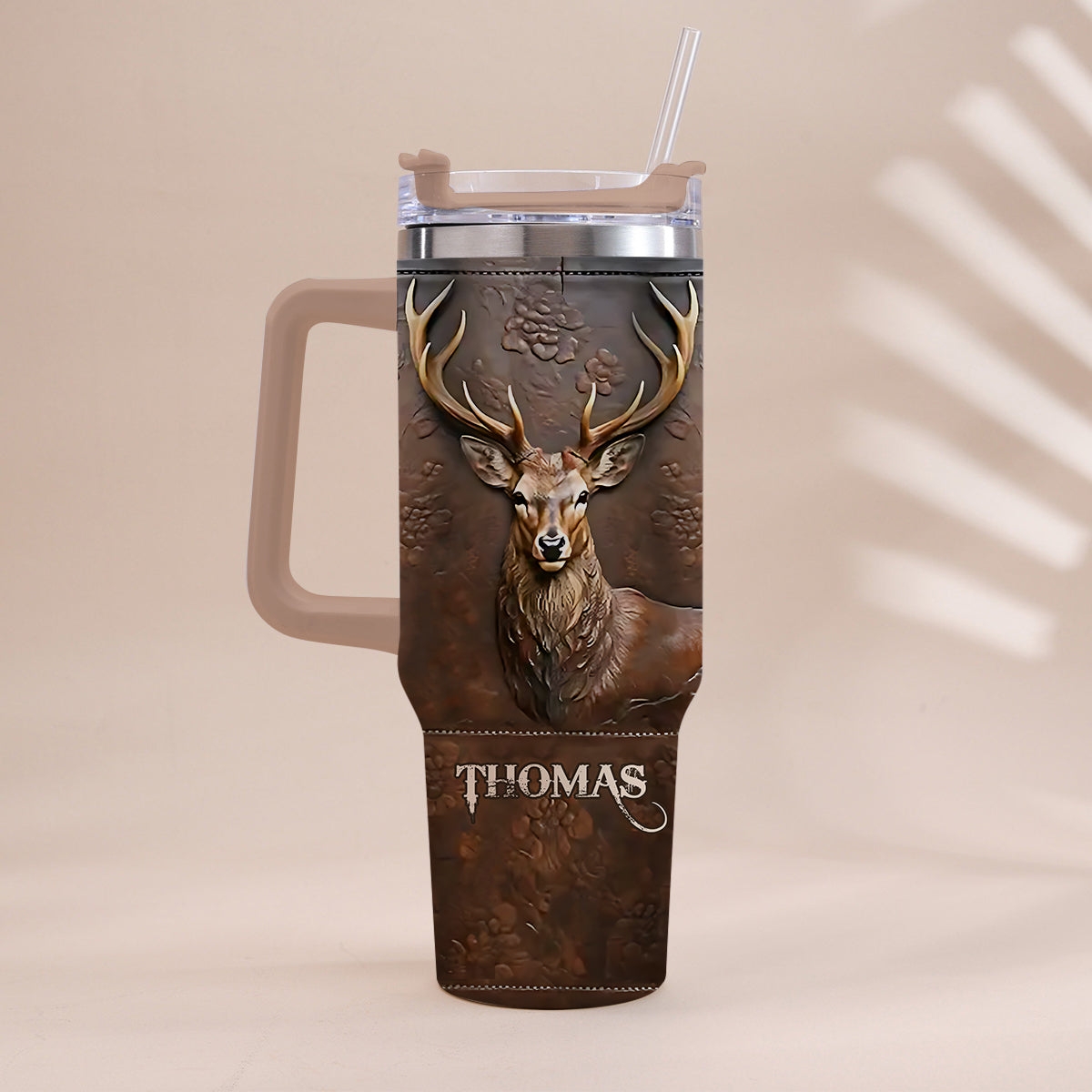 Love Hunting - Personalized Hunting Tumbler With Handle