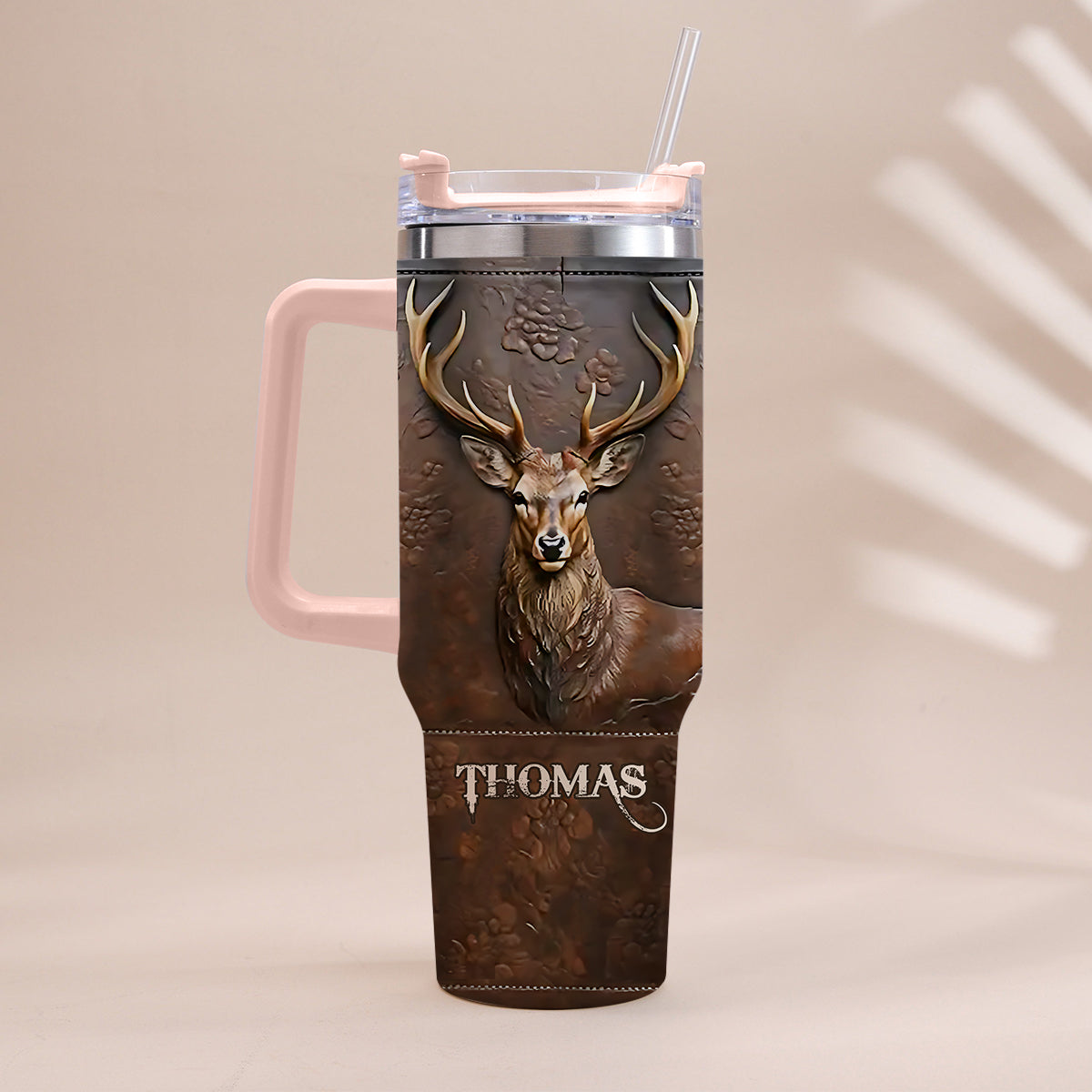 Love Hunting - Personalized Hunting Tumbler With Handle