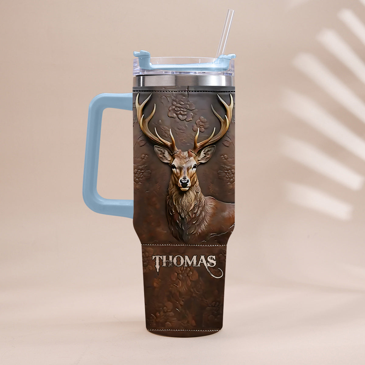 Love Hunting - Personalized Hunting Tumbler With Handle
