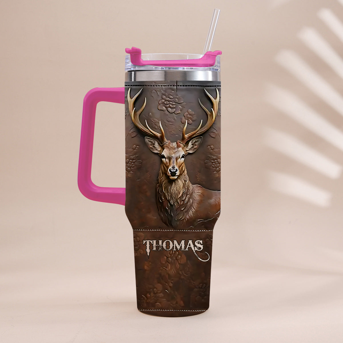 Love Hunting - Personalized Hunting Tumbler With Handle
