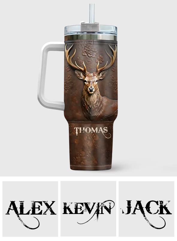 Love Hunting - Personalized Hunting Tumbler With Handle