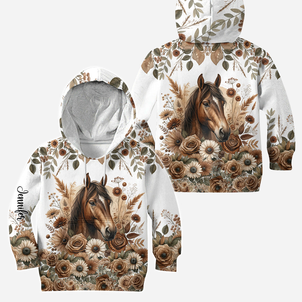 Wunderschönes Pferd – Personalisierter Pferde-Hoodie und Leggings